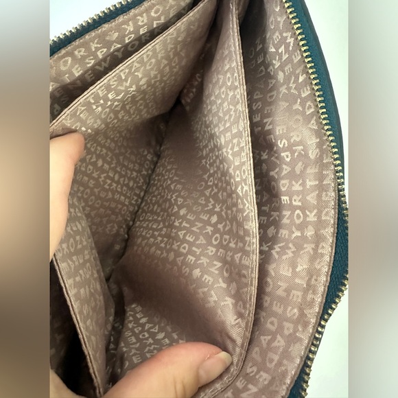 Kate Spade leila triple gusset crossbody purse in dark green - Picture 10 of 10